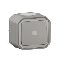 070008 Legrand Grey Push Button Light Switch, 1 Way