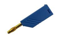 934100702 Hirschmann Test & Measurement Blue Male Banana Plug, 4 mm Connector, Screw Termination, 24A, 30 V ac, 60V dc, Gold