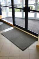 vp010602 Coba Europe Vyna-Plush, Entrance Mat, Cutpile, Indoor Use, Black/Steel, 0.9m 1.5m 7mm