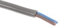 491-825 RS PRO 2192Y 0.5 mm² 2 Core Power Cable, H03VVH2-F, Grey PVC, 100m