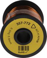 357-772 RS PRO 0.87mm Enamelled Copper Wire, 20 AWG 100m Reel