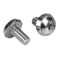 cabscrwm620 StarTech.com Rack Screws and Cage Nuts for Use with Server Racks and Cabinets, M6 Thread, 20 Piece(s), 12 x 5 x 22mm