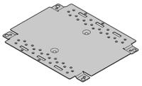 24822005 nVent SCHROFF Steel Mounting Plate, 1mm H, 444mm W, 221mm L for Use with Interscale M Electronic Case