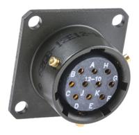 62gb-12e12-10sn Amphenol Limited, 62GB 10 Way Box Mount MIL Spec Circular Connector ReceptacleOlive, Socket Contacts,Shell Size 12,