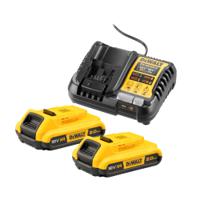 dcb1104d2-qw DeWALT DCB1104D2-QW 2Ah 18V Battery & Charger, For Use With DEWALT XRType C - Euro Plug