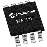 24aa512-isn Microchip,  512 kB Serial EEPROM,  900 ns 8-Pin SOIC Serial-I2C