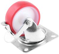 420-3499 Flexello Braked Swivel Castor Wheel, 200kg Capacity, 100mm Wheel
