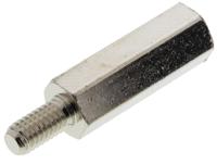 304420040050 Essentra Standoff, M4 Thread, 20mm Body, Brass, Male/Female