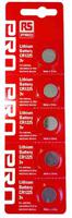 183-4297 RS PRO CR1225 Button Batteries, 3V, 12.5mm Diameter, 5 Pack