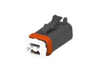 2356607-3 TE Connectivity, Superseal Pro Automotive Connector Plug Black Cable Mount 4 Way, Cable Termination