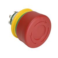 xa1e-bv3sg02r Idec XA1E Series Push Lock Turn Reset Emergency Stop Push Button, Panel Mount, 16mm Cutout, DPST, IP65, IP67, IP69K