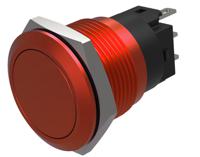 82-57511000 EAO Series 82 Series Push Button Switch, Momentary, Flush Mount, 19mm Cutout, SPST, SPST, IP65, IP67