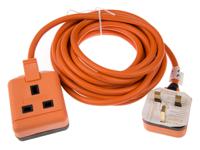 296-3593 RS PRO 5m 1 Socket Type G - British Extension Lead