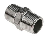 499-3041 RS PRO Stainless Steel Pipe Fitting Hexagon Hexagon Nipple, Male R 1/2in x Male R 1/2in