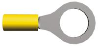 34837 TE Connectivity, PLASTI-GRIP Insulated Ring Terminal, M12 Stud Size, 2.6mm² to 6.6mm² Wire Size, Yellow