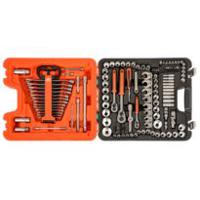 s138 Bahco 138-Piece Imperial, Metric 1/2 in; 1/4 in; 3/8 in Deep Socket/Standard Socket/Spanner/Allen Key/Bit Set with
