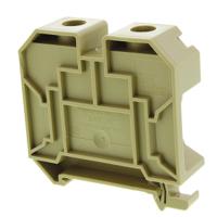 0380760000 Weidmuller  SAK 35/35 Series Beige, Yellow, 35mm², Single-Level, Feed Through Termination