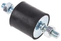 2525vv18-60 FIBET M6 Anti Vibration Mount, Male to Male Bobbin with 55kg Compression Load