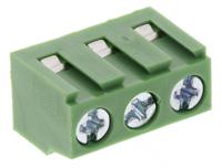 790-1073 RS PRO PCB Terminal Block, 3-Contact, 5.08mm Pitch, Through Hole Mount, 1-Row, Screw Termination