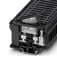 3004249 Phoenix Contact UK6.3-HESILA 250 Series Black Fused DIN Rail Terminal, Single-Level, Screw Termination, Fused
