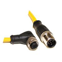 c5ad06m005 Mueller Electric Male 5 way Straight Male to Female 5 way Right Angle Female Connector Sensor Actuator Cable, 5 m