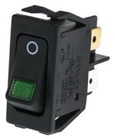 15553108 Marquardt Illuminated DPST, On-Off Rocker Switch Panel Mount