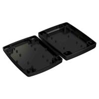192-0717 RS PRO Black ABS Enclosure, IP64, IK07, Black Lid, 184.7 x 144.6 x 38.5mm