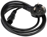558-943 RS PRO Straight IEC C13 Socket to Straight Plug Power Cord, 1.8m