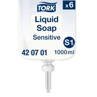 420701 Tork Unscented Sensitive Hand Cleaner ECARF Certified - 1 L Bottle