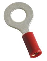 c100sa2-5 MECATRACTION, S Insulated Ring Terminal, M5 Stud Size to 1,5mm² Wire Size, Red