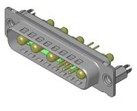 fm9w4p1-1410-1731071939 FCT from Molex 173107 9 Way D-sub Connector Socket, 2.74mm Pitch, with 4-40 Screw Locks