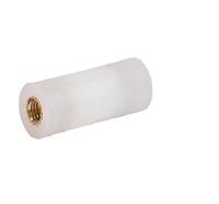 96651200 Schurter Spacer Stud, M6 Thread, 51mm Body, Zinc Plated Steel, Male/Female
