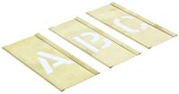 125303 AT Brown 30 Piece Brass Stencil Letters, 25mm Character Height