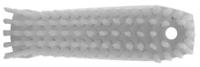 35875 Vikan Medium Bristle White Scrubbing Brush, 20mm bristle length, Polyester bristle material