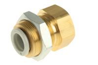 kq2e10-02a SMC KQ2 Series Bulkhead Threaded-to-Tube Adaptor, Rc 1/4 Female to Push In 10 mm, Threaded-to-Tube Connection Style