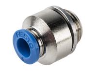 qs-g14-6-i Festo QS Series Straight Threaded Adaptor, G 1/4 Male to Push In 6 mm, Threaded-to-Tube Connection Style, 186108
