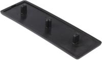 188-0354 RS PRO Black End Cap, 8mm Groove