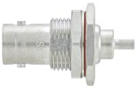 51k607-802n5 Rosenberger BNC Series, Jack Panel Mount BNC Connector, 50Ω, Crimp Termination, Straight Body