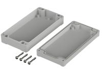 63229000-et-229 Bopla Euromas II Series Light Grey ABS Enclosure, IP65, Light Grey Lid, 160 x 80 x 37mm