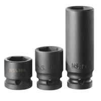 nss19a Facom 19mm, 1/2 in Drive Impact Socket, 24 mm length