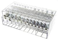 441-4330 RS PRO Distribution Block, 12 Way, 16 mm², 25 mm², 50 mm², 160A, 500 V, Clear