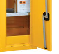 733-4912 RS PRO Yellow Lockable 2 Door Hazardous Substance Cabinet, 1800mm x 900mm x 460mm