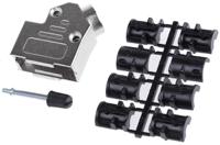 amet-09-rs-45 ASSMANN WSW AMET Series Zinc Angled D Sub Backshell, 9 Way