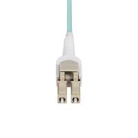 450fblclc5sw StarTech.com LC to LC Duplex Multi Mode OM4 Fibre Optic Cable, Light Blue, 5m