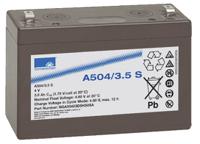 nga50403d5hs0sa Sonnenschein 4V Faston F1 Sealed Lead Acid Battery, 3.5Ah