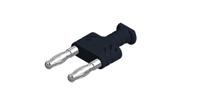 972265100 Hirschmann Test & Measurement Black Male Banana Connector, 32A, 30 V ac, 60V dc