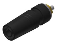 972358700 Hirschmann Test & Measurement Black Female Banana Socket, 4 mm Connector, Solder Termination, 32A, 1000V ac/dc, Gold