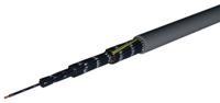 1030150t4000 AXINDUS CAELIFLEX Control Cable, 3 Cores, 1.5 mm² 15 AWG, Unscreened, 100 m, Grey Polyvinyl Chloride Sheath