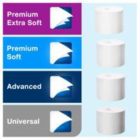 558040 Tork White Plastic Toilet Roll Dispenser, 130mm x 207mm x 360mm