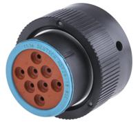 hdp26-18-8se Deutsch Circular Connector, 8 Contacts, Cable, 2.39 mm Connector, Plug, Female, IP67, HD20 Series
